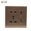 BX-WS003 China Wholesale Custom Multi-Function Wall Switched Socket , Usa Usb Wall Socket , USB wall Switch Socket