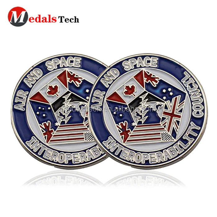 2019 cheap  engraved 3d old gold metal  golf ball markers