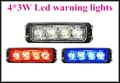 High intensity 12V 24VDC 4 3W Car external light surface mounting Grill warning light Led lightheads