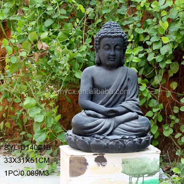 Magnesia Large Black Buddha Statue For Garden Ornaments Buy Black