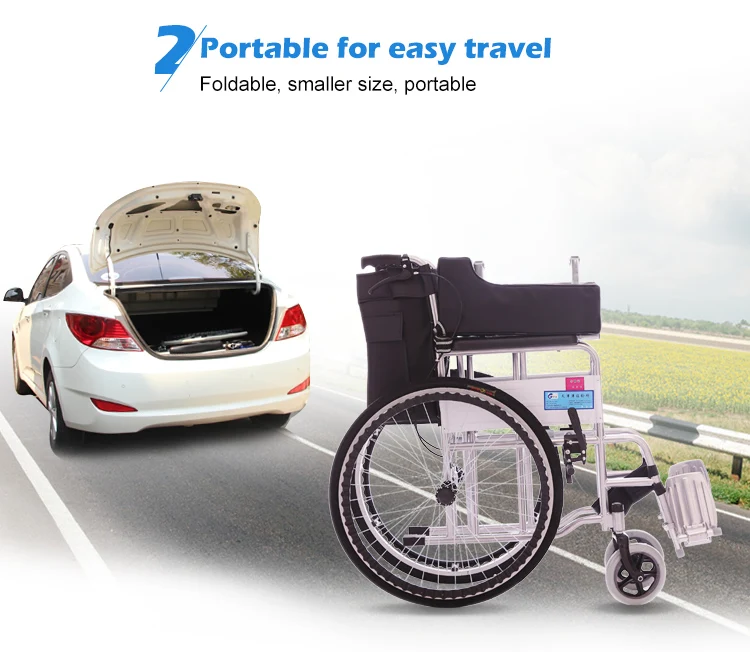 Folding Wheelchair Elderly Toilet Wheelchair Disabled Wheelchair Parts