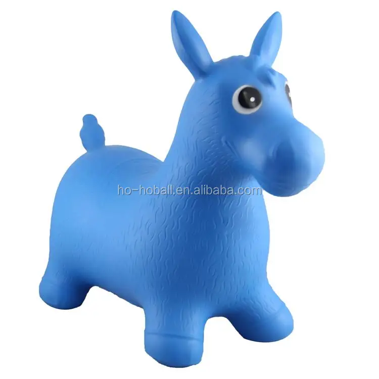 blue bouncy horse