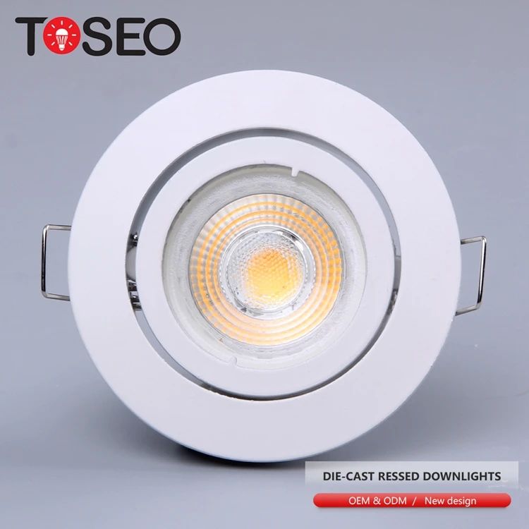 Various Colours GU10 Mains 240V Recessed Downlight Spotlight Fixed Downlighter