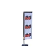 4 meter telescopic beach flag advertising flag