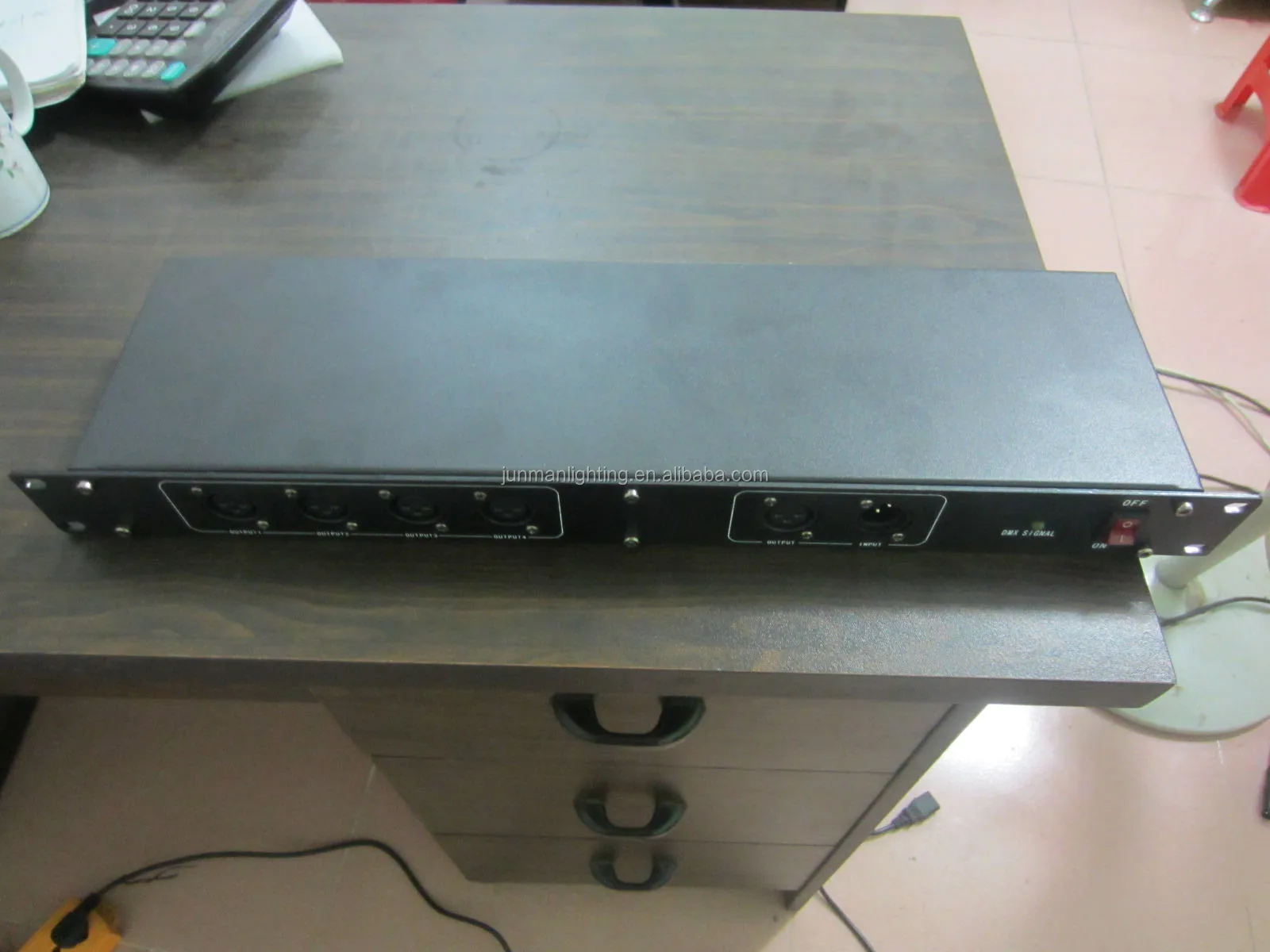 4CH DMX Splitter 512 Light Controller Wireless DMX Stage Lighting Console Controller 