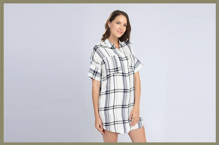 Buy Lady Short Sleeve Shirt,Cotton Lady 