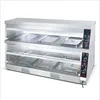 Heat preservation pizza cone display cabinet/Table top heated cake hot food display cabinet
