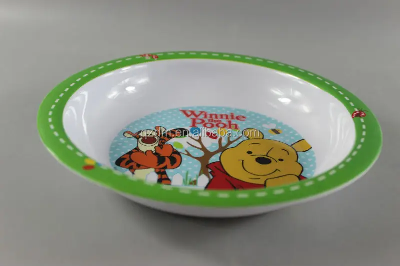 100% melamine soup dinner plate for child
