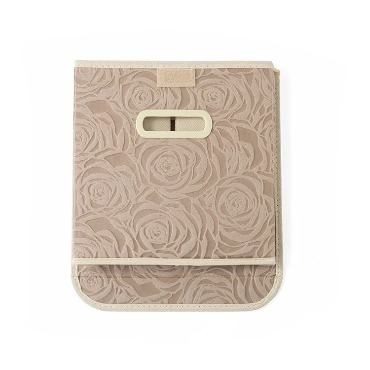 Custom Design Large Eco Friendly Material Non Woven Toy Home Fabric Foldable Storage Box With Cardboard For Kids