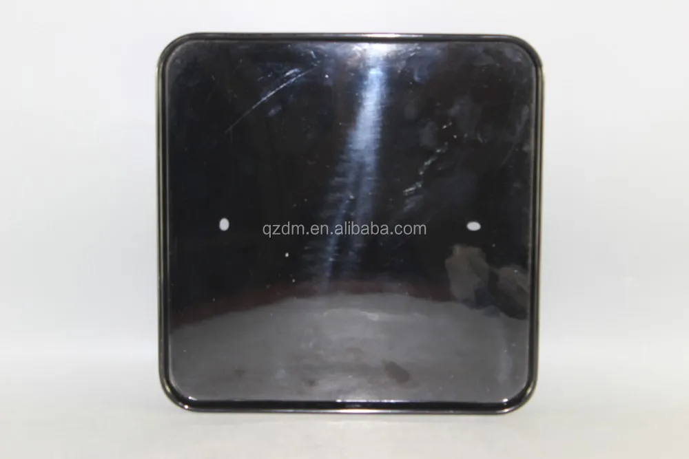 Black Melamine Square Tray 27x27cm