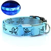 Adjustable Pet Luminous Dog/Cat Glow Nylon Night Flashing Light Up Safety Collar Necklace led light dog collars Strap Buckle