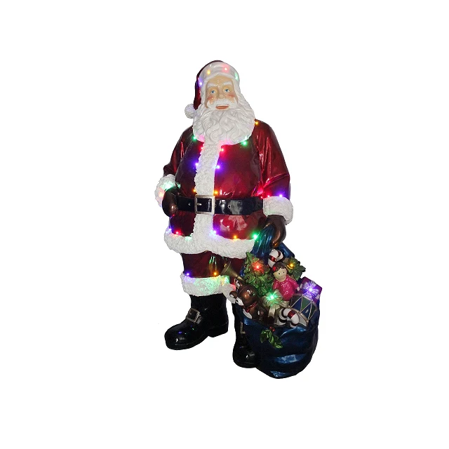 Outdoor Christmas Decoration Polyresin Led Life Size Nutcracker And
