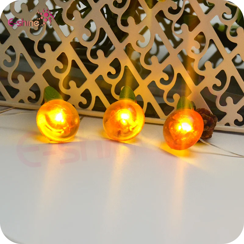 Waterproof Orange Fruit Shape LED Cooper String Therapeutic Light