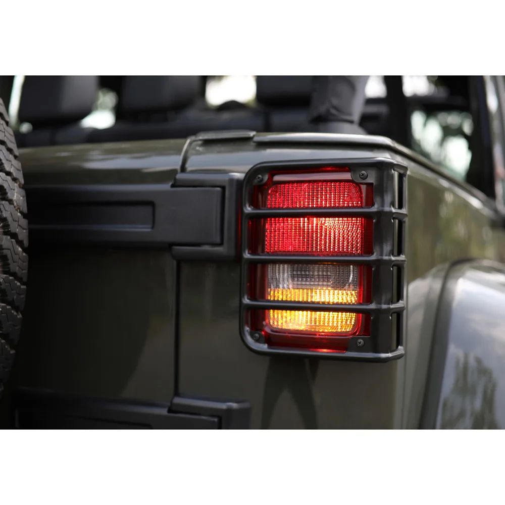 Stainless Steel Led Tail Rear Light Grill Covers Accessories For Jeep Wrangler Jk Buy For Jeep