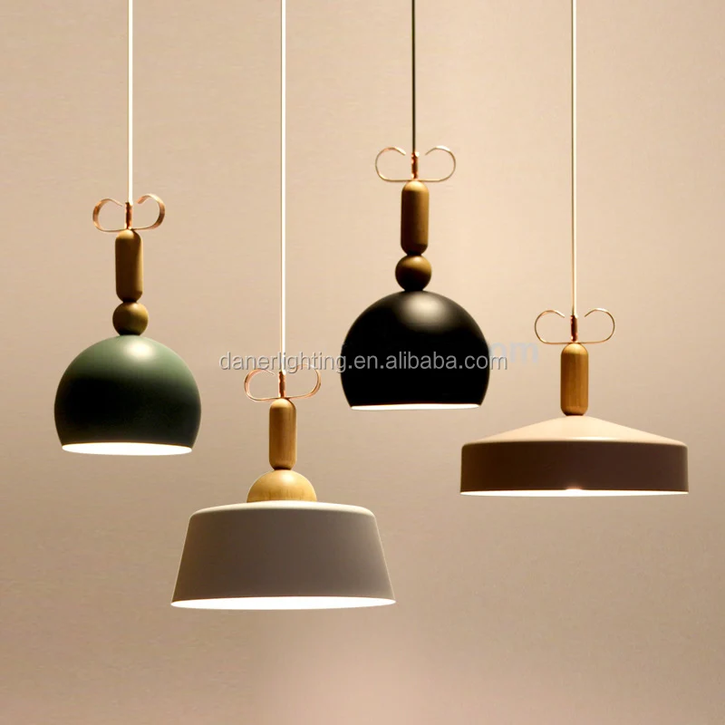 Verrassend aluminium shade modern LED creative wooden round chandelier AR-41