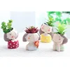 Roogo home cute little girl wholesale mini nursery Plant Pots for plants