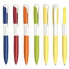 Promotional ballpoint pen with solid highlighter pen