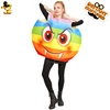 New Design Cool Fashionable Emoticon Carnival Original Unisex Emoji Fashion Cosplay Party Colorful Devil Face Costume