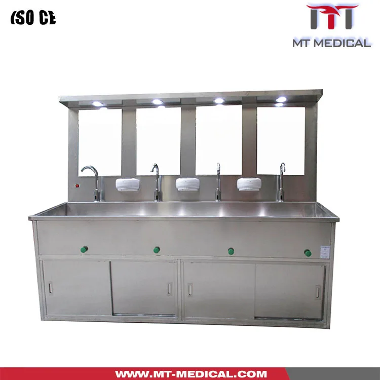 Hospital operating room wash basin knee operated water bath sink water bath sink