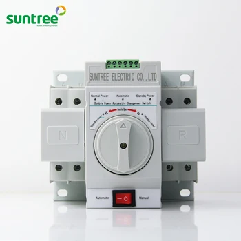fire fighting type ats 220v 4p 63a generator manual change over