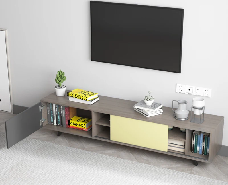 Living room showcase design MDF TV cabinet simple TV stand