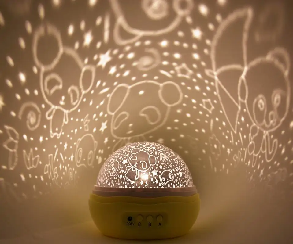 New Generation Starry Night Light Rotating Moom Star Projector for Baby Night Light
