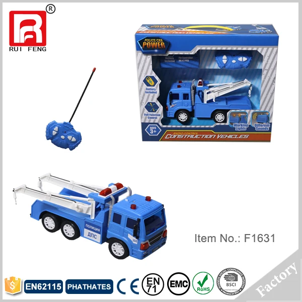 rc remote control police wrecker tow truck toy for sale