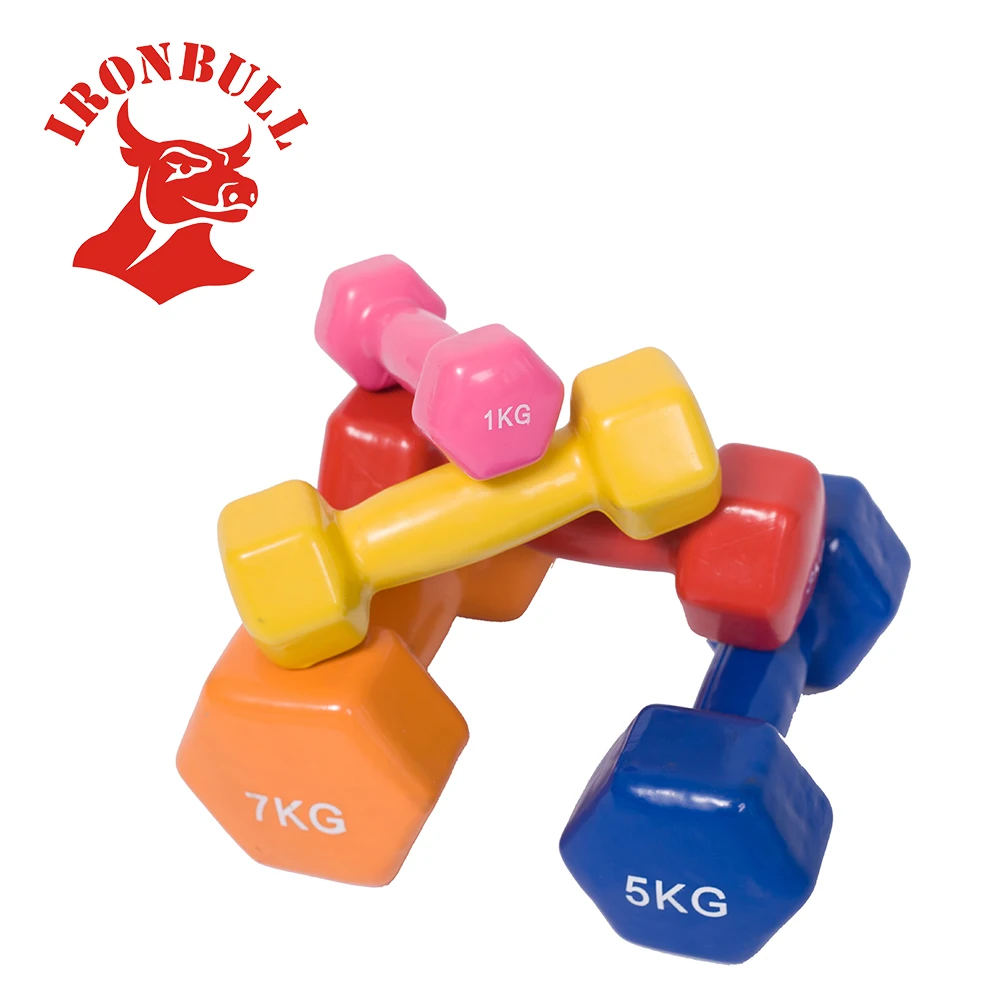 cheapest colorful viny dumbbell