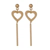 High Polished Simple Design Charm Earring Stainless Steel Earring Posts