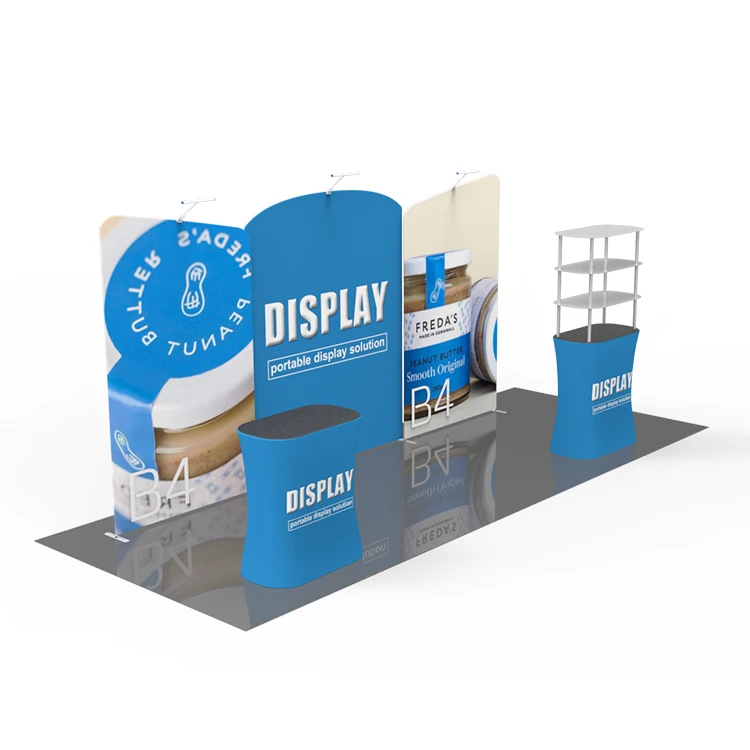 Professional 10x10 Exhibition Booth 3x6 Portable Trade Show Display ...