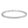 LUOTEEMI Wholesale 2015 Women Luxury Platinum Plated Genuine Round Clear CZ Bridal Wedding Tennis Bracelets & Bangles