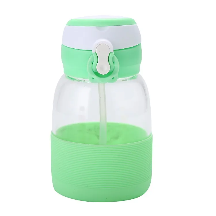 Fresh And Lovely Kids Sippy Cup 350ml Silicone Glass Bottle Buy Glass Water Bottle,Silicone
