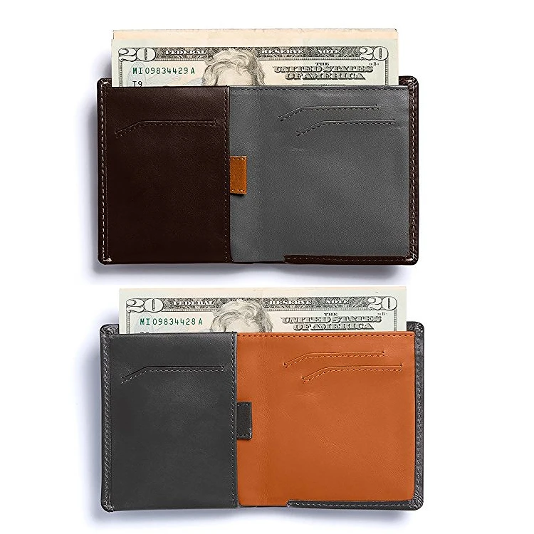 Пользовательские Private Label натуральная кожа минималистский кредит держатель для карт тонкий кошелек RFID Блокировка тонкий кошелек