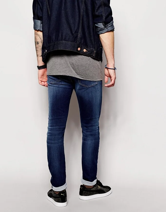 oem 制造商高品质修身适合深色牛仔裤慢跑裤 - buy slim fit jogger