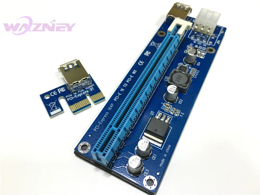 Ver 006c Pci-e Pci E Express 1x To 16x Graphics Card Riser Extender