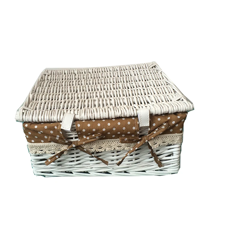 Black Nylon Belts Woven Baskets With 2 Drawer Metal Frame Shelves