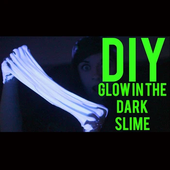 diy how to make slime with kids glow in the dark slime making kit