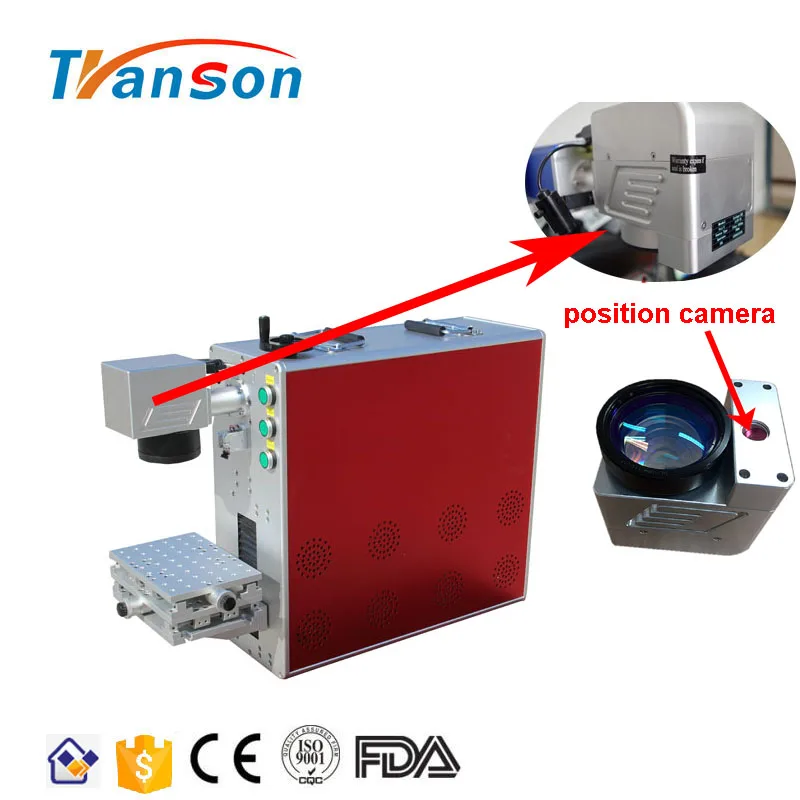 Cyclops Camera Position System 20W Fiber Laser Marking Machine For Metal and Plastic
