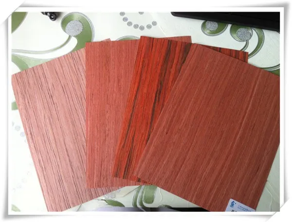 rosewood wood grain recomposed veneer for furniture door plywood flat cut