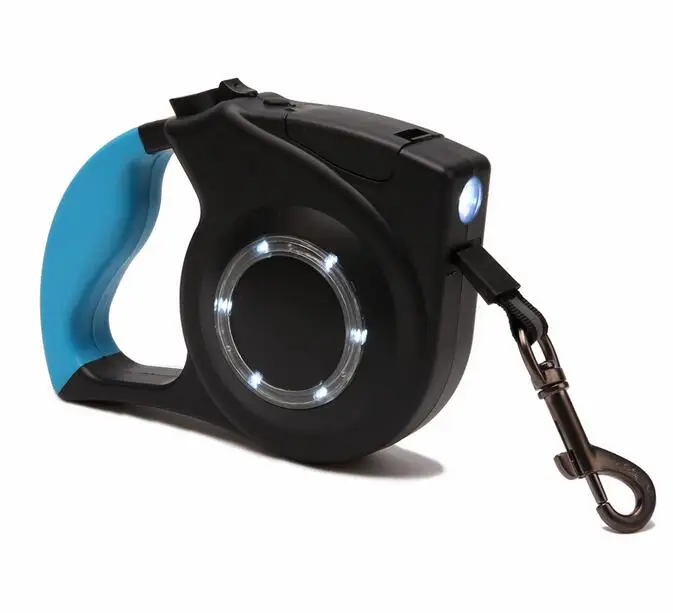 4m Hands Free Smart Dog Leash Led Retractable Dog Leash With LED Light