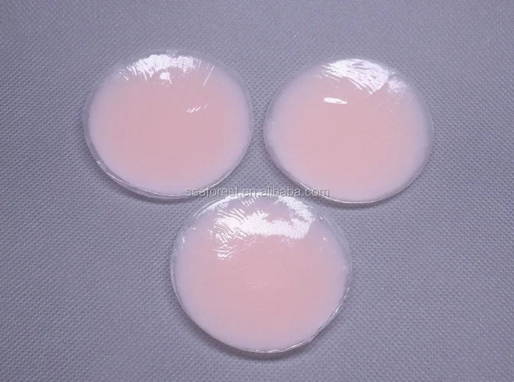 Nipple Covers- Adhesive Silicone Pasties 5.1 Inch Sticky Bra Strapless Breast Lift Reusable Plus Size Round