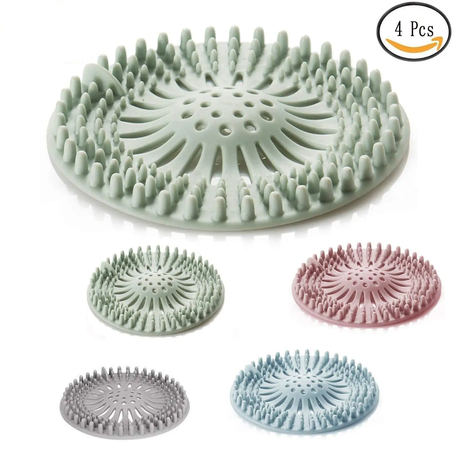WEYNG Silicone Floor Drain Stopper Plug Shower Bath Tub Cover Rubber Strainers Protectors Prevent Odors for Bathtub Kitchen Bathroom Floor Laundry