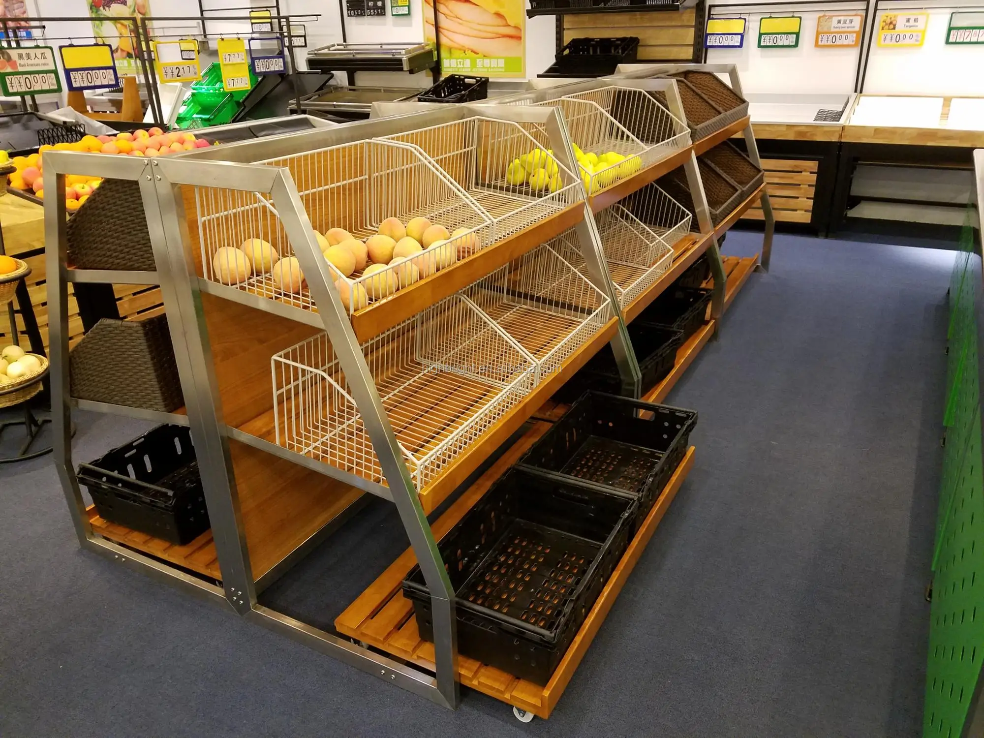 Store Fruit And Vegetable Display Shelving Buy Fruit And Vegetable