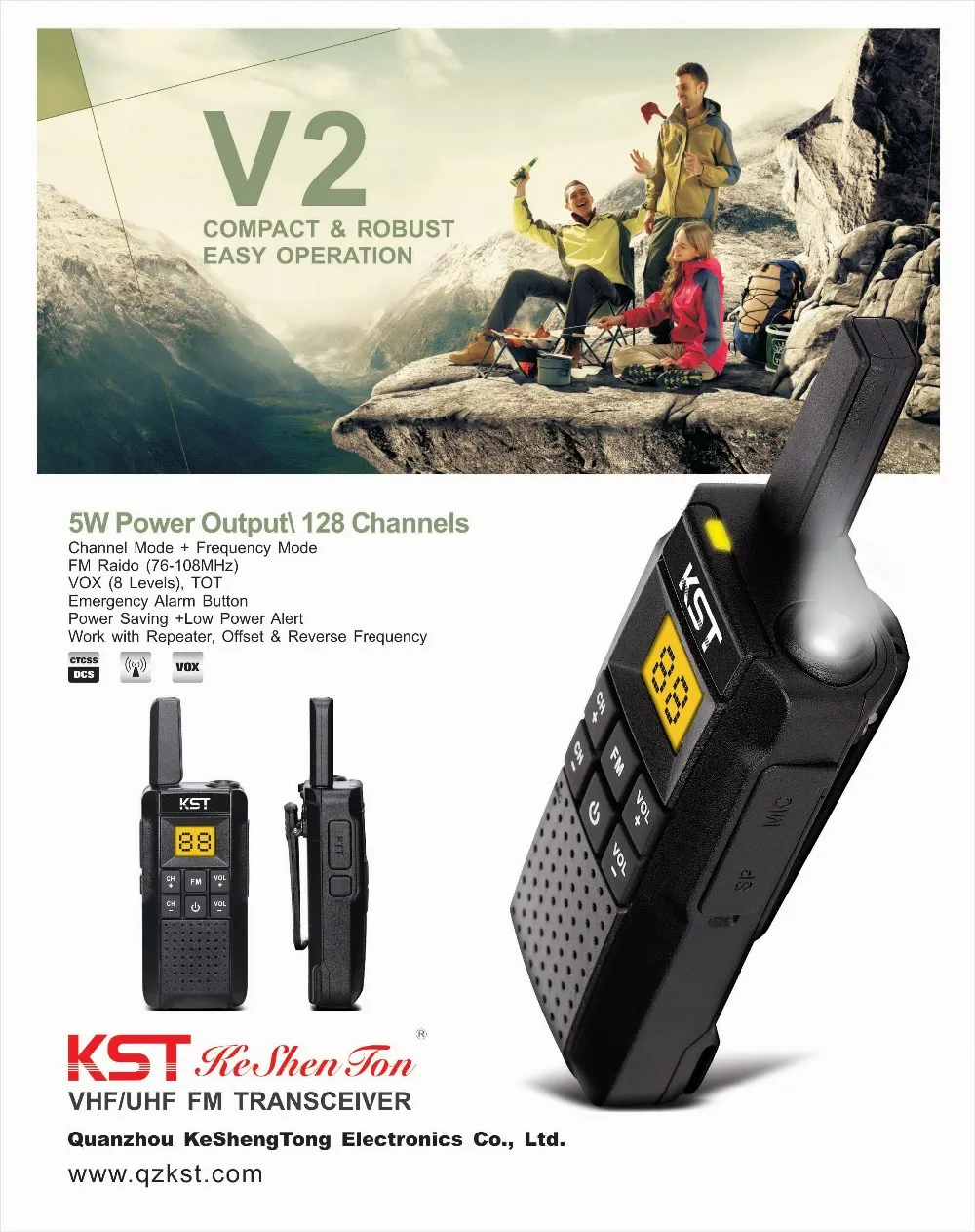 Kst V2 Pmr446 Walkie Talkie With Ce Rohs Certeificate Europe License Free Mini Walkie Talkie