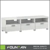 Stylish Living Rooom High Gloss Entertainment TV Stand Unit with 3 Drawers Modern MDF TV Stand