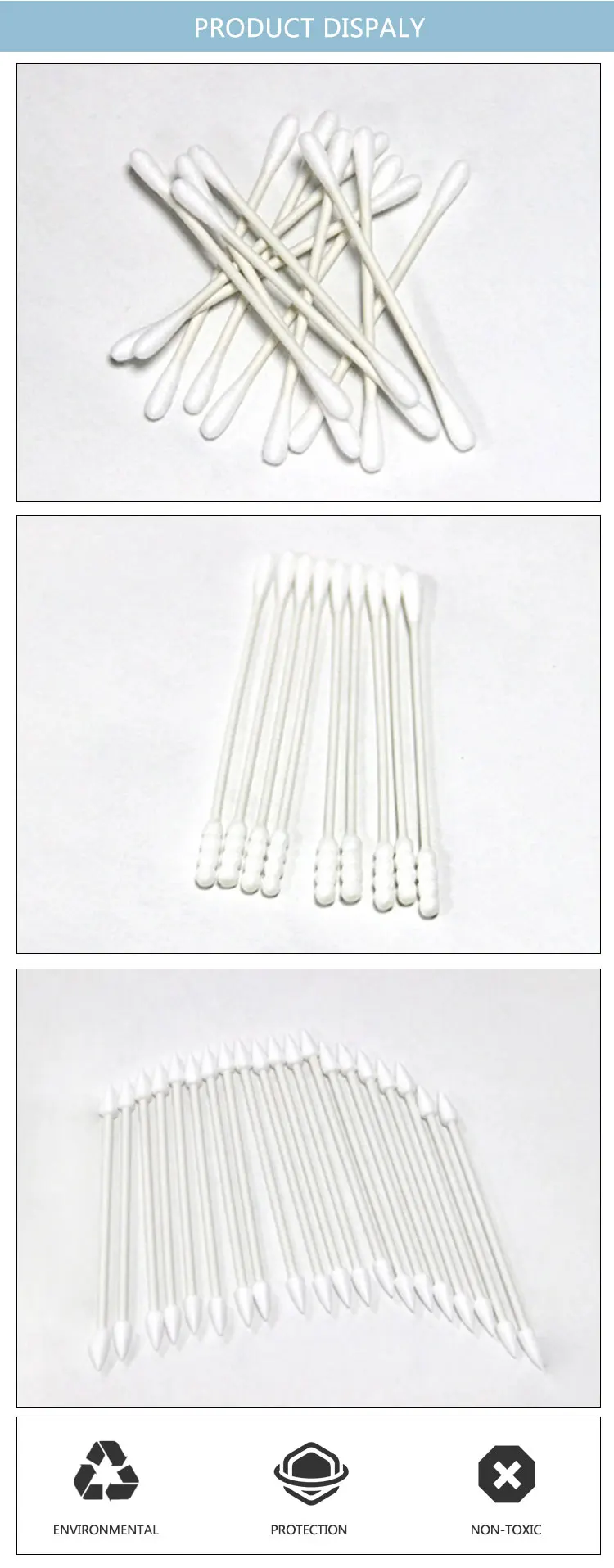 Professional Manufacturing Soft And Safe Cotton Swabs Paper Stick