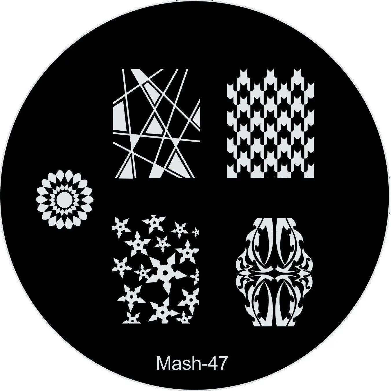 Mash Nail Art Plates Find Deals On Line Get Quotations Mash Nail Art Stamp Stamping Image Plate No 47