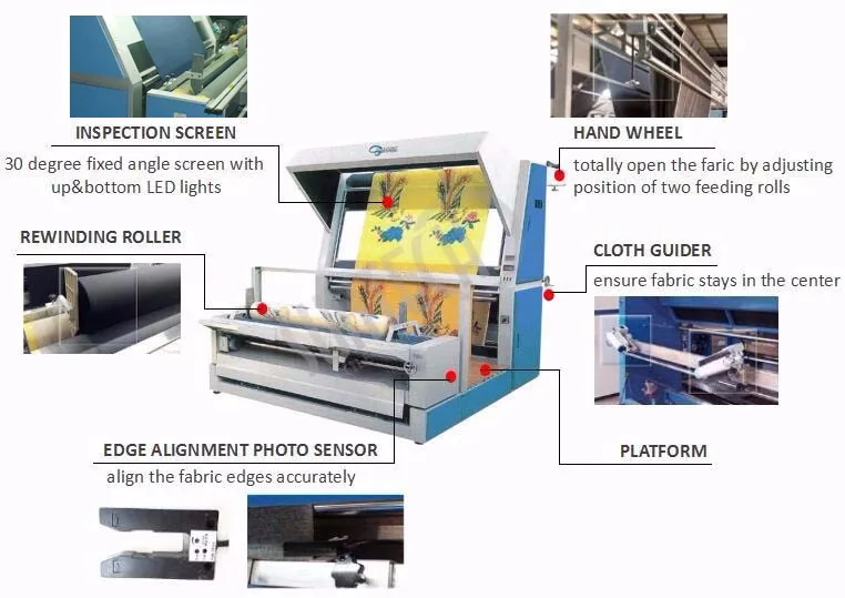 Suntech Full Width Woven Fabric Inspecting Machine For Dyeing And ...