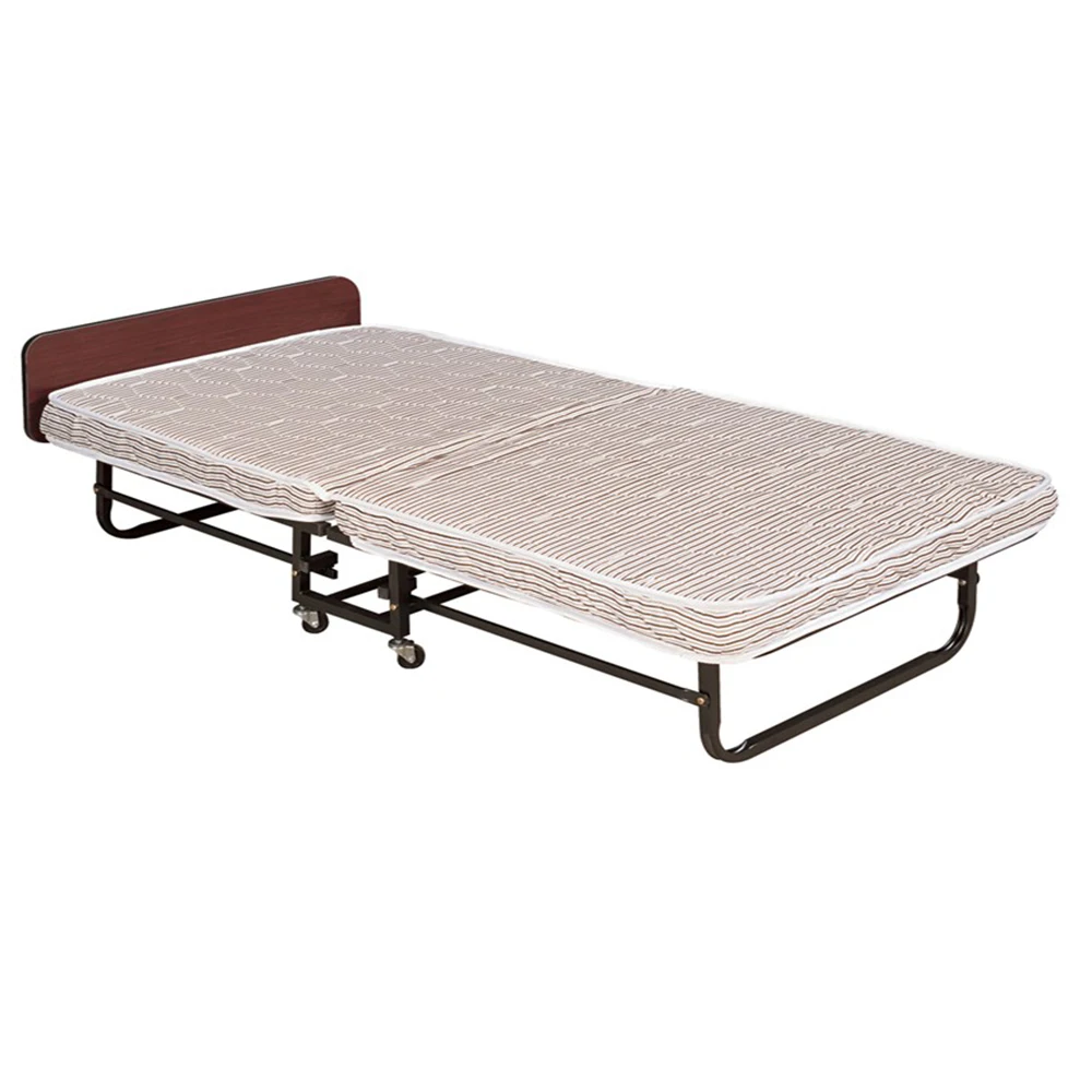 folding cot with mattress