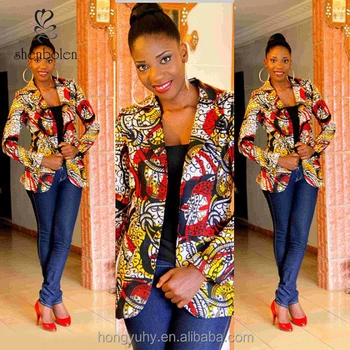 african print suit jacket